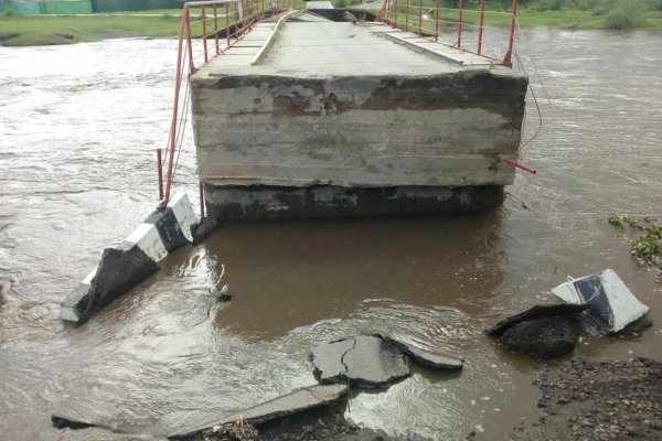 Паводки в Забайкалье повредили и разрушили 25 краевых и муниципальных мостов