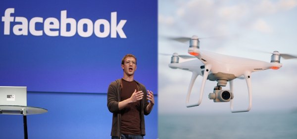 Тотальный контроль властей: Facebook следит за пользователями с помощью тысяч дронов