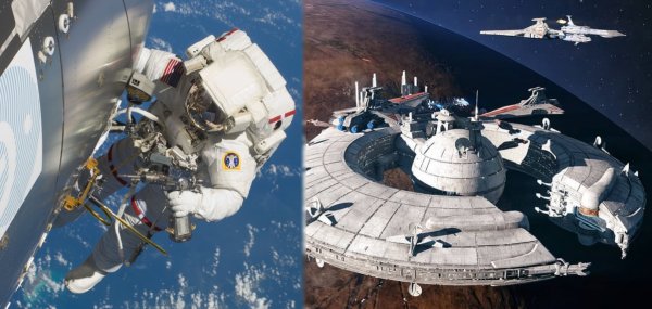 Нибиру уже видно с МКС - Космонавты засняли у Солнца телепортацию планеты Х и полёт  корабля пришельцев